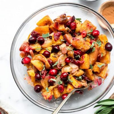 roast-pumpkin-with-cranberries-apples