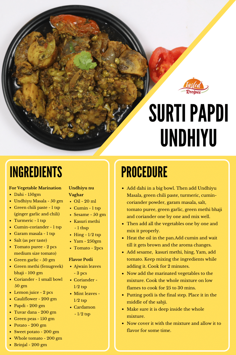 Surti Papdi Undhiyu