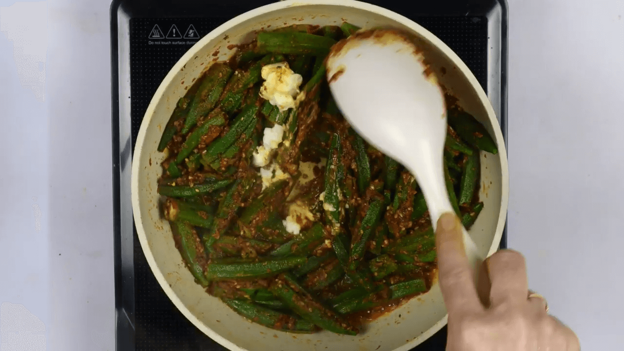 Kadhi Bhindi step-4