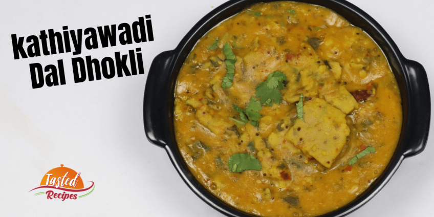 kathiyawadi dal dhokli