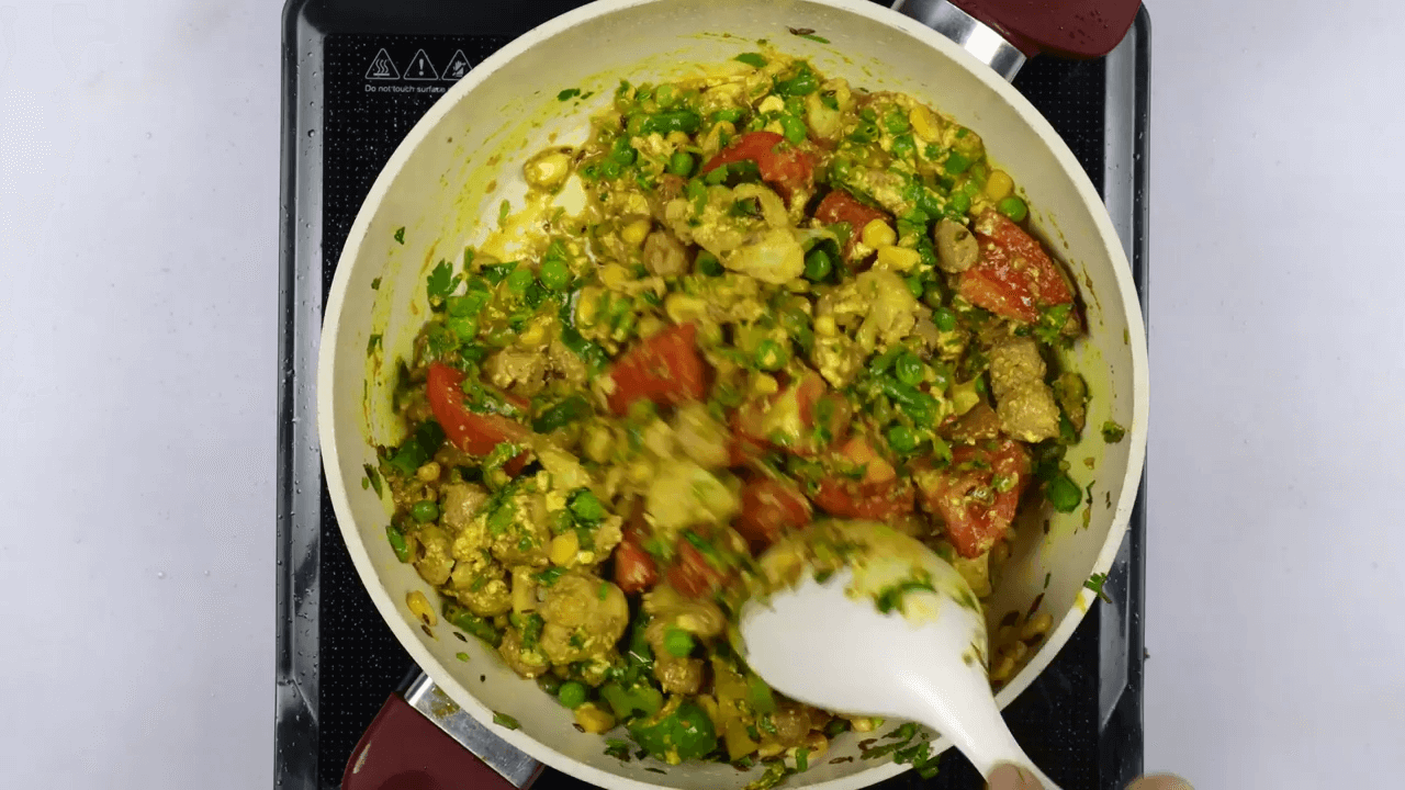Vegetable Pulao step-4