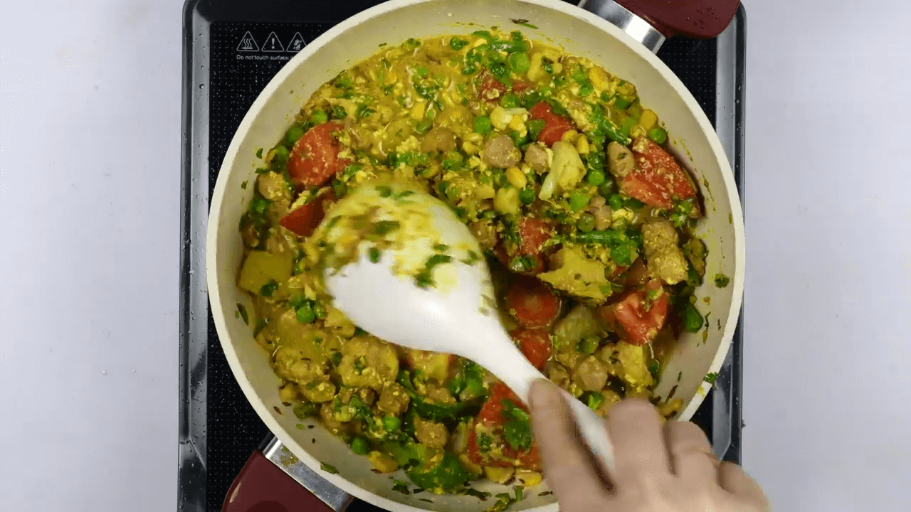 Vegetable Pulao step-5