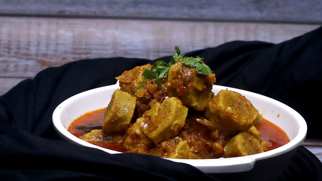 Besan Gatte Ki Sabzi | Besan Gatta Curry - Tasted Recipes