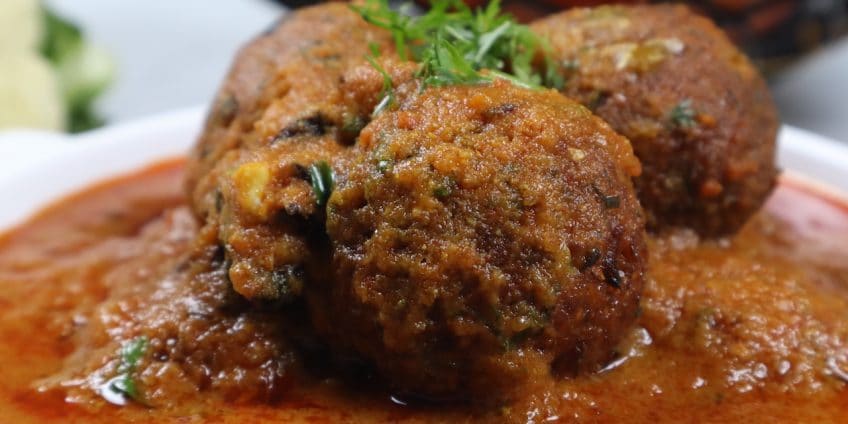 Cauliflower Kofta side view