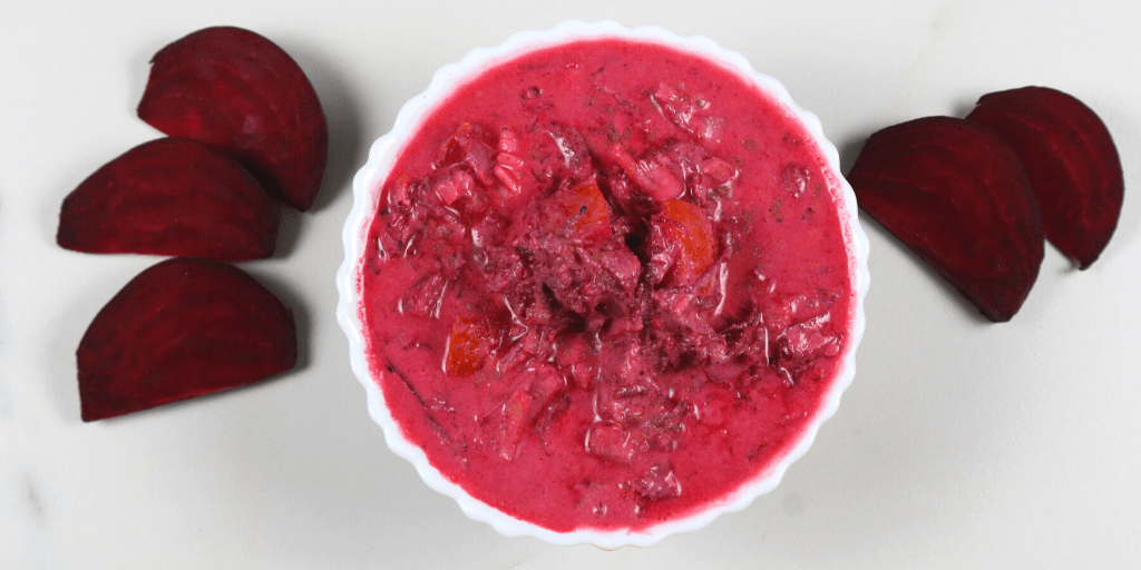 Beetroot & Onion Raita Recipe - Tasted Recipes