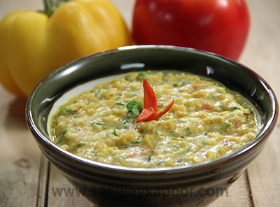 dal and oats soup