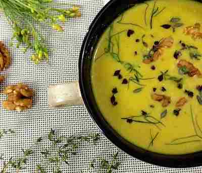 fennel turmeric walnut soup