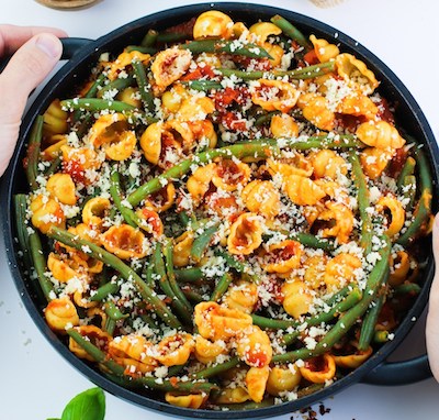 green bean pasta bake