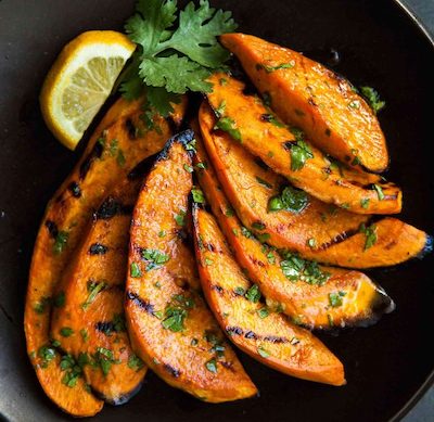 grilled sweet potatoes