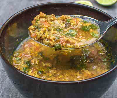 mutton kheema soup