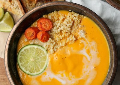 red curry & carrot soup