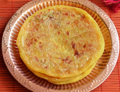 sweet potato puran poli