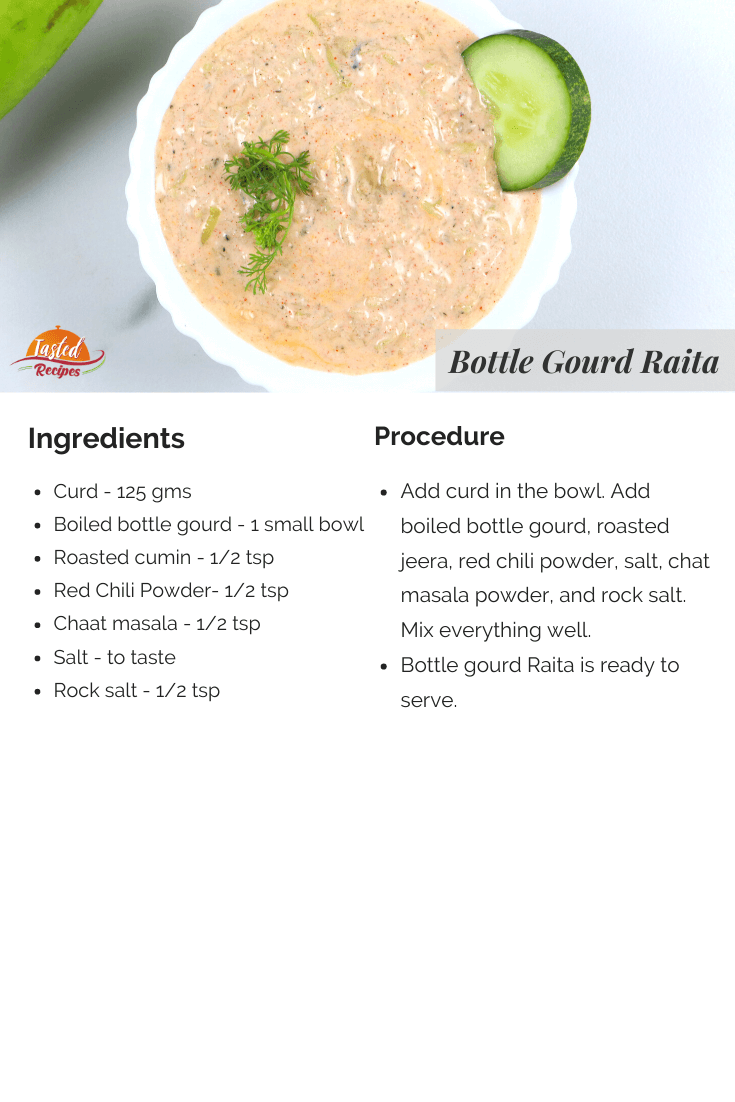 bottle gourd raita