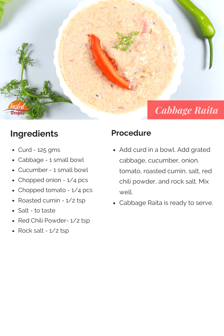 cabbage raita