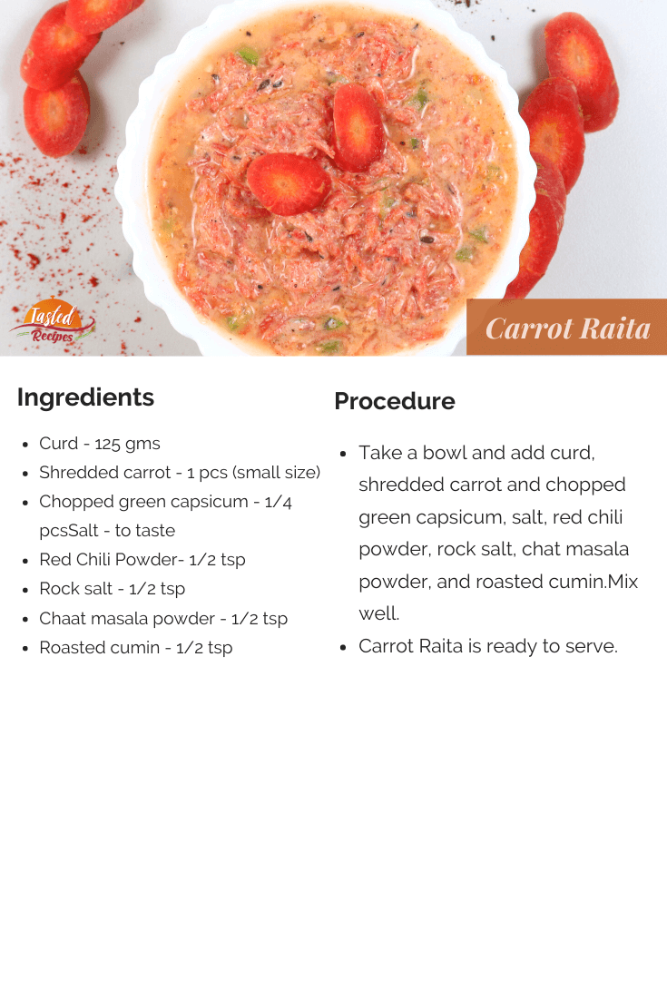 carrot raita