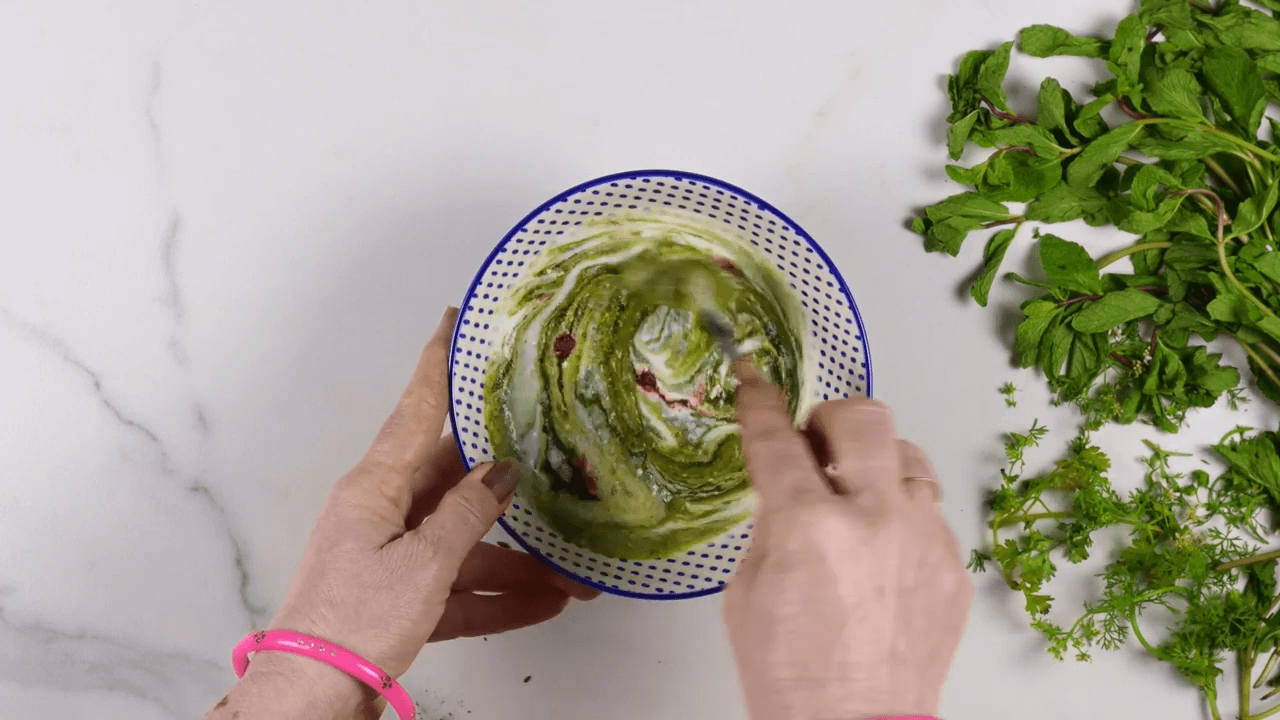 Mint Coriander Raita step-2