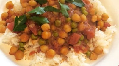 sweet-potato and chickpea masala