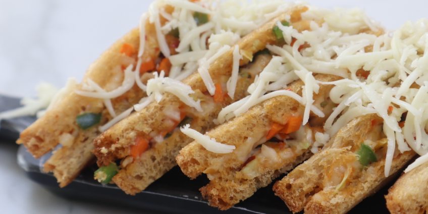 cheese schezwan sandwich