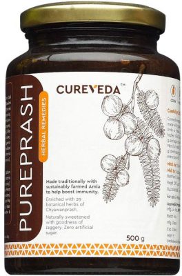 cureveda herbal pureprash jaggery based sugar free chyawanprash