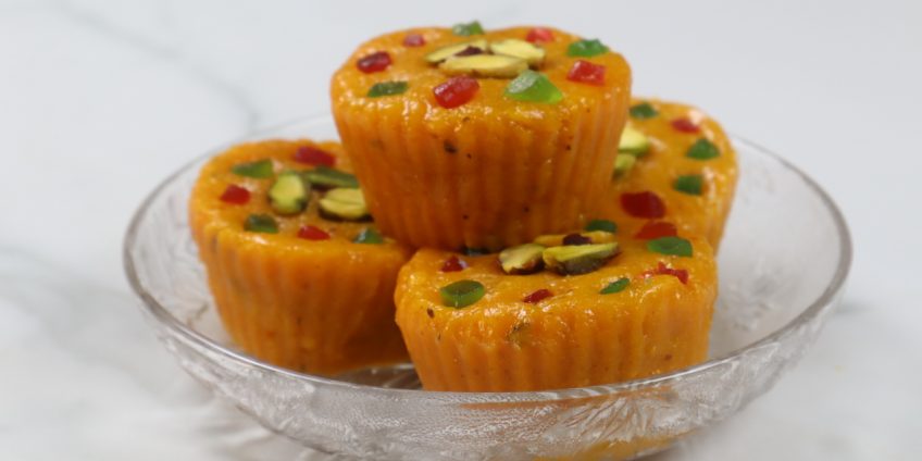 mango cupcakes burfi