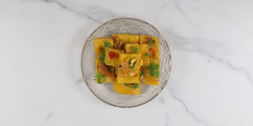 mango custard halwa