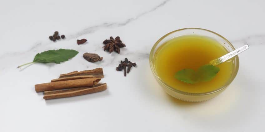 mint ajwain lemon kadha