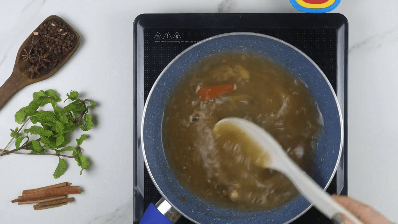 Mint Honey Giloy Kadha step-3
