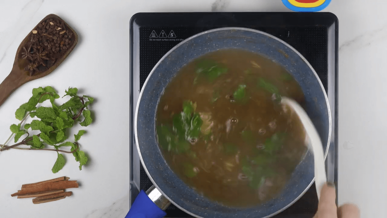 Mint Honey Giloy Kadha step-5