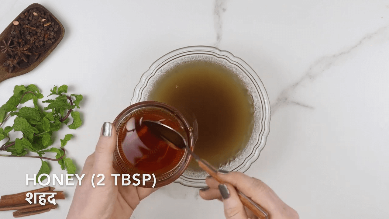 Mint Honey Giloy Kadha step-6