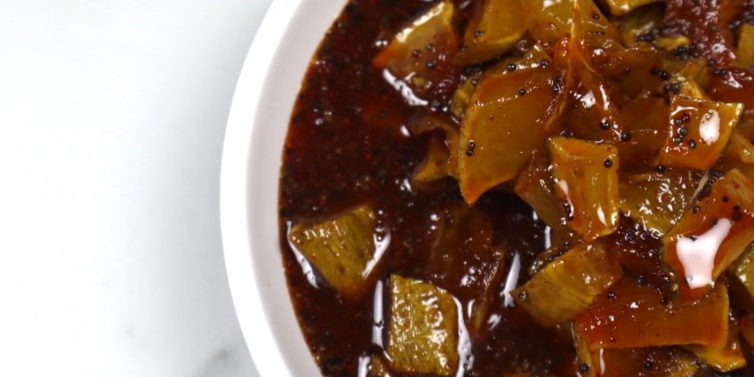 jaggery raw mango achaar