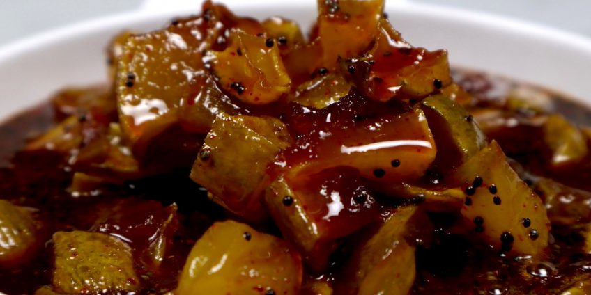 jaggery raw mango achaar