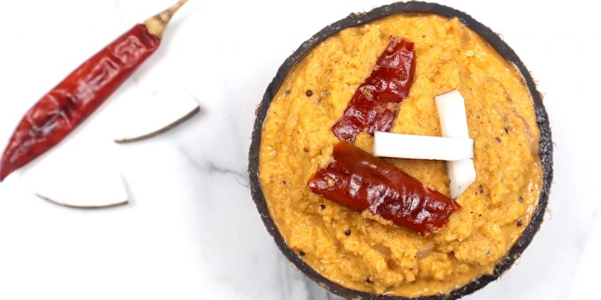 red coconut chutney