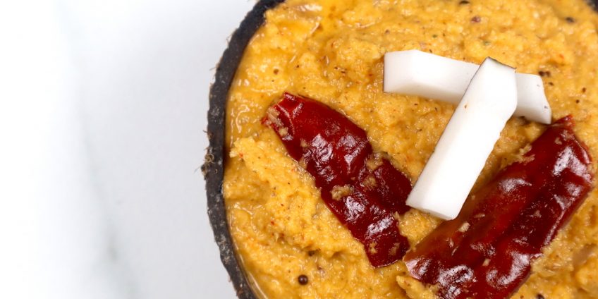 red coconut chutney