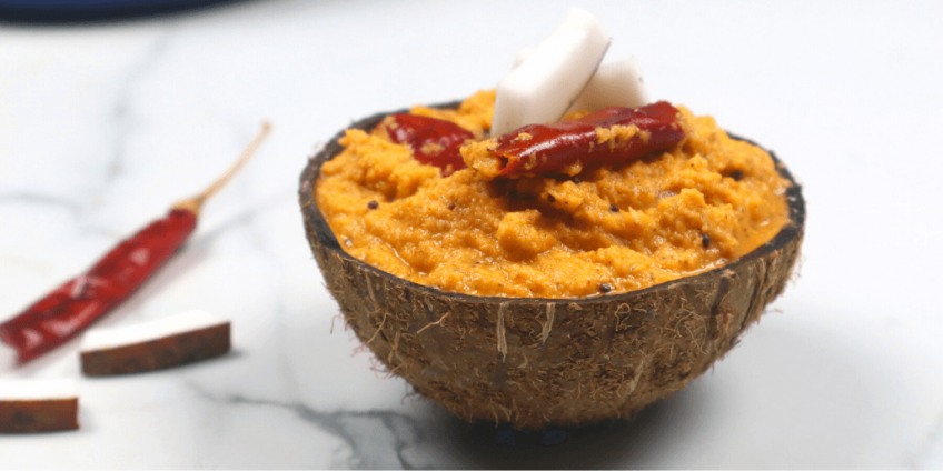 red coconut chutney