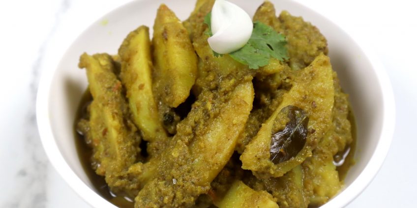 spicy potato sabzi
