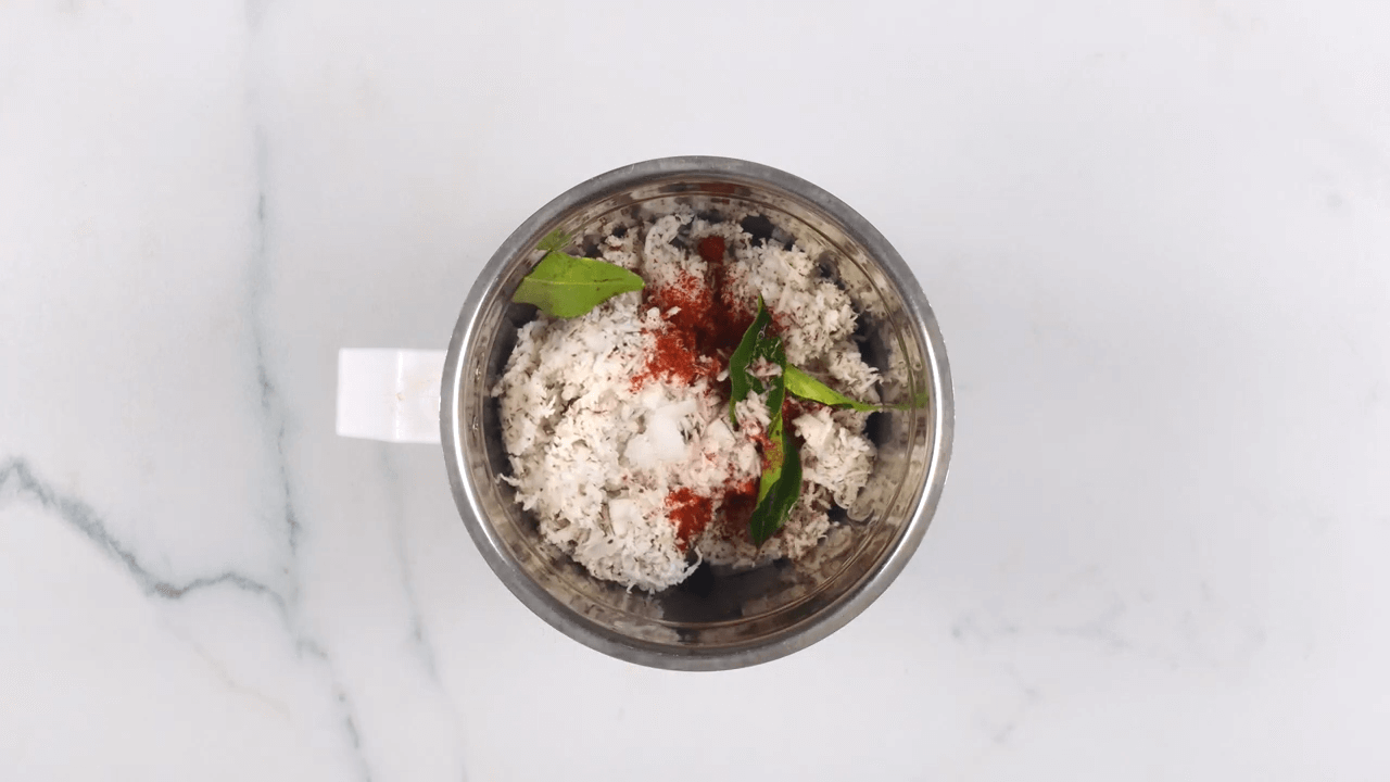 Red Coconut Chutney step-1