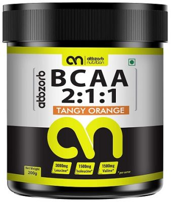 Abbzorb Nutrition BCAA 211 (Tangy Orange) (200 G)