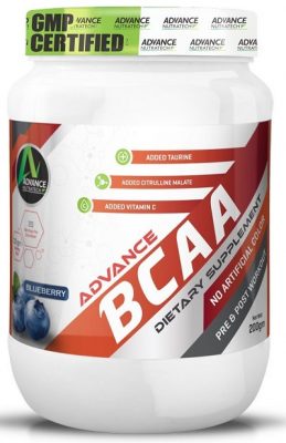 Advance Nutratech Bcaa 2 1 1 Supplement Powder (Blueberry, 200 G)