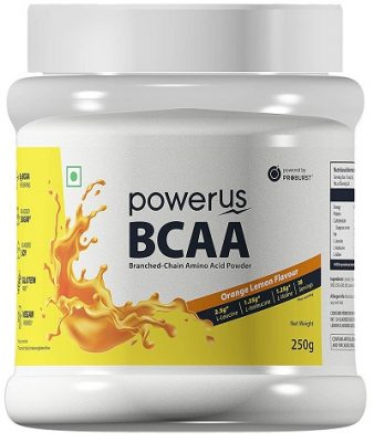Powerus BCAA Supplement - 250 g (Orange)