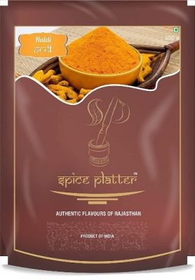 spice platter turmeric powder