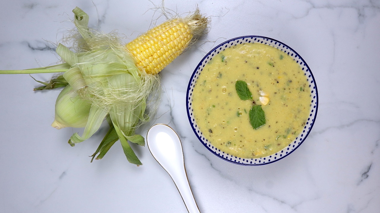Thicker Sweet Corn Soup Indian Style - Tasted Recipes