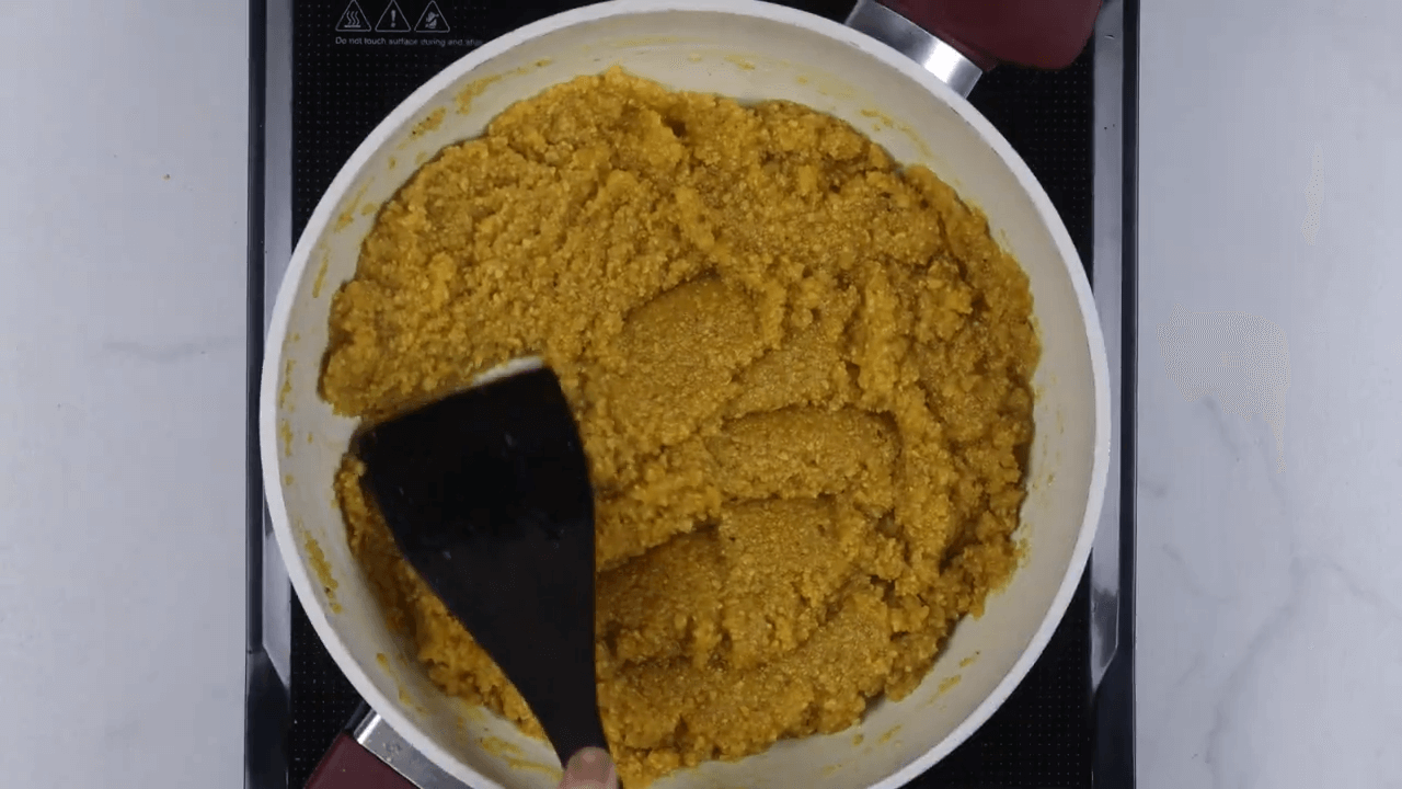 Chana Dal Burfi step-4