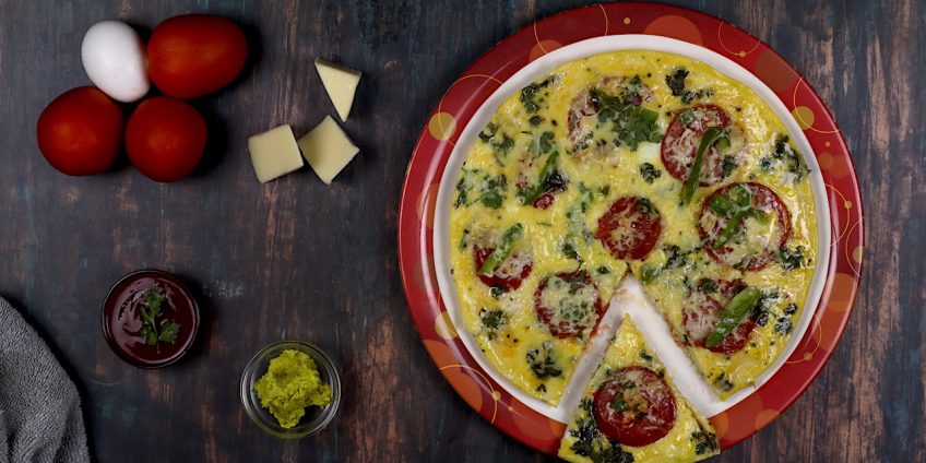 tomato cheese omelette