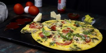 tomato cheese omelette