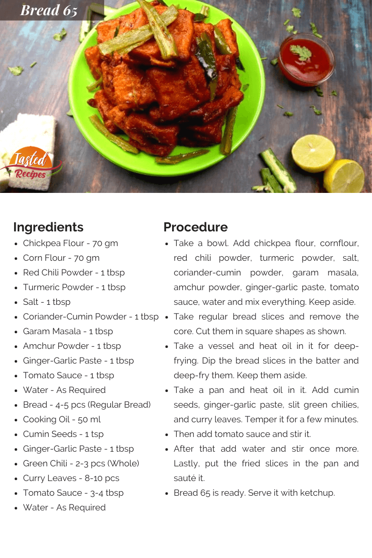 Bread 65 Recipe Card