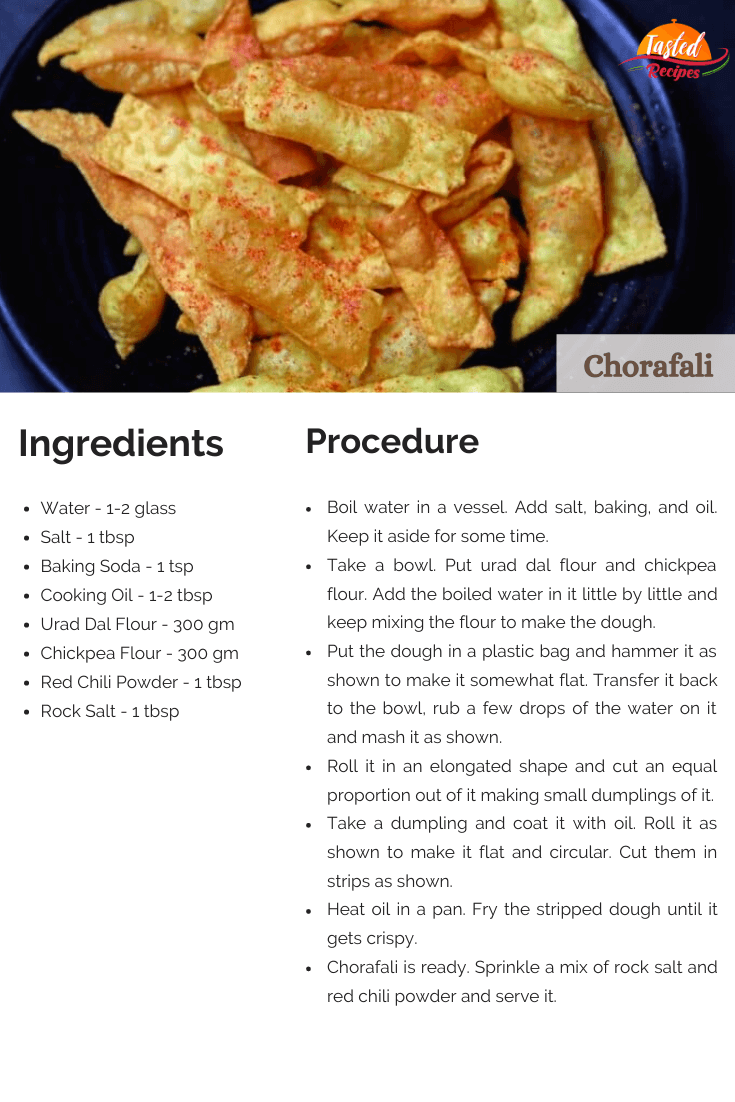 Chorafali Recipe Card