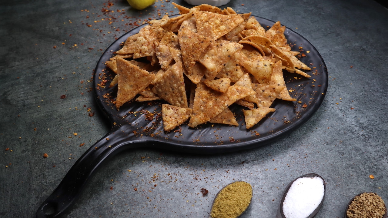 Rice Flour Nachos (Indian Style) TastedRecipes