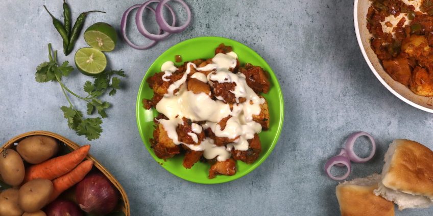 cheesy masala pav