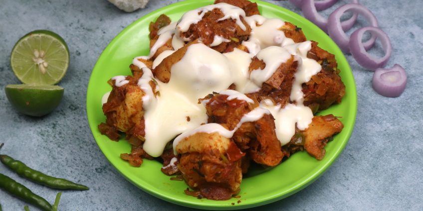 cheesy masala pav