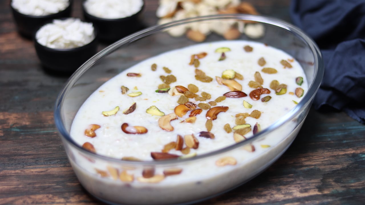 Poha Kheer | Rice Flakes Kheer - Tasted Recipes